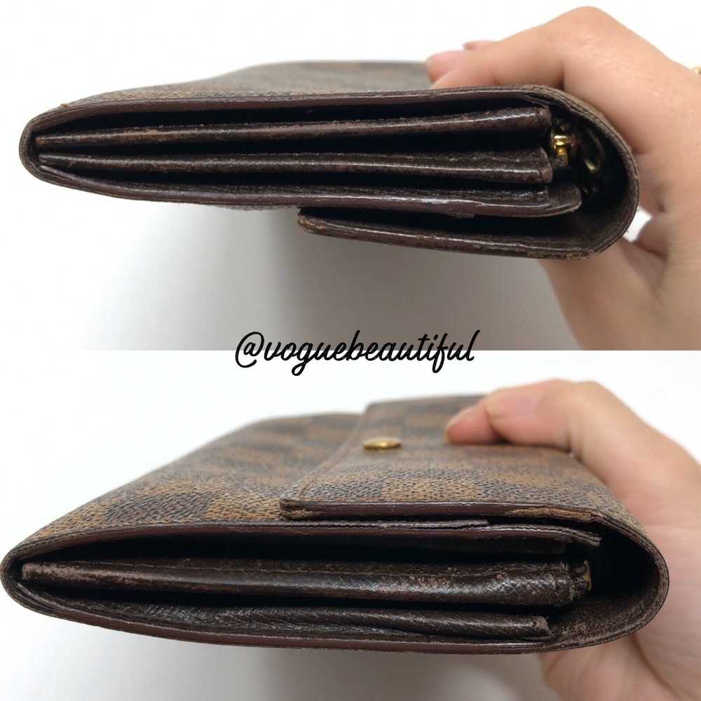 Louis Vuitton Sarah Wallet Damier Ebene Authentic - Picture 7 of 8